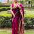 rose ethnic motif zari woven banarasi saree