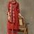 women ethnic motifs printed regular cotton kurta with trousers & with dupatta
