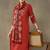 women ethnic motifs printed regular cotton kurta with trousers & with dupatta