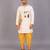 Off white printed cotton silk Men Kurta Set
