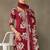women floral printed regular cotton kurta with trousers & with dupatta