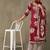 women floral printed regular cotton kurta with trousers & with dupatta