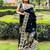 black woven design zari saree