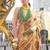 beige ethnic motifs tissue banarasi saree