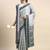 green floral printed pashmina saree