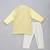 Lemon yellow embroidered cotton silk kurta set
