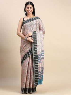 multicolor floral printed pashmina saree 3