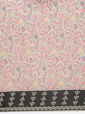 multicolor floral printed pashmina saree 5