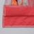 Coral pink printed cotton silk drape dupatta Men Kurta Set