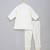 White embroidered cotton silk Men Bandhgala and Pant