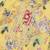 Mustard yellow printed cotton silk Men Kurta Set