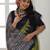 green ethnic motifs woven design tussar saree