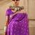 purple purple & gold ethnic motifs woven design zari banarasi saree