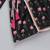 Black floral printed cotton silk Men Kurta Set