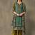 women ethnic motifs printed regular cotton kurta with trousers & with dupatta