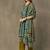 women ethnic motifs printed regular cotton kurta with trousers & with dupatta