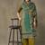 women ethnic motifs printed regular cotton kurta with trousers & with dupatta
