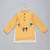 Mustard yellow kite printed cotton silk Men Kurta Set