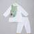 White green printed cotton silk Men Kurta Set