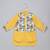 Mustard yellow printed cotton Men Kurta Set