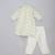 Sage green printed cotton silk Men Kurta Set