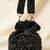 Midnight opulence beaded pouch bag