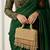 Gilded grace beaded fringe bag