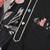 Black printed cotton silk Men Kurta Set