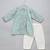 Powder blue printed cotton silk Men Kurta Set