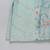 Powder blue printed cotton silk Men Kurta Set