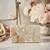 Ivory pearl floral hard box clutch