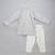 White coral red printed cotton silk Men Kurta Set