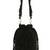 Midnight noir beaded fringe bucket bag