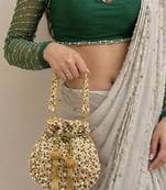 Multicolored festive beaded potli bag