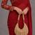 Golden drip crescent beaded shoulder bag
