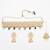 Multicolour kundan choker necklace set with jhumka earrings and maangtika
