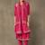 women ethnic motifs embroidered regular thread work cotton kurta with trousers & with dupatta