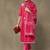 women ethnic motifs embroidered regular thread work cotton kurta with trousers & with dupatta