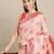 pink pink ethnic motifs silk blend banarasi saree