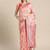 pink pink ethnic motifs silk blend banarasi saree