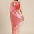 pink pink ethnic motifs silk blend banarasi saree