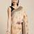 beige beige ethnic motifs silk blend banarasi saree