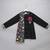 Black printed cotton silk Men Kurta Set