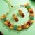 Antique gold lakshmi temple necklace set with earrings