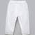White printed cotton silk Men Kurta Set
