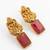 Antique gold lakshmi temple necklace set with earrings