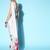 pink floral satin saree