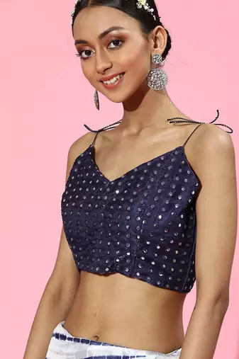 white tie and dye poly chiffon saree
