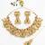 Antique gold lakshmi temple necklace set with earrings and maangtika