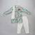 Blue floral printed cotton silk Men Kurta Set